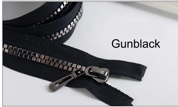 gunblack 2 шт 8# открытая полимерная молния для шитья экологически чистые куртки пальто молнии для шитья DIY аксессуары для одежды - Цвет: gunblack