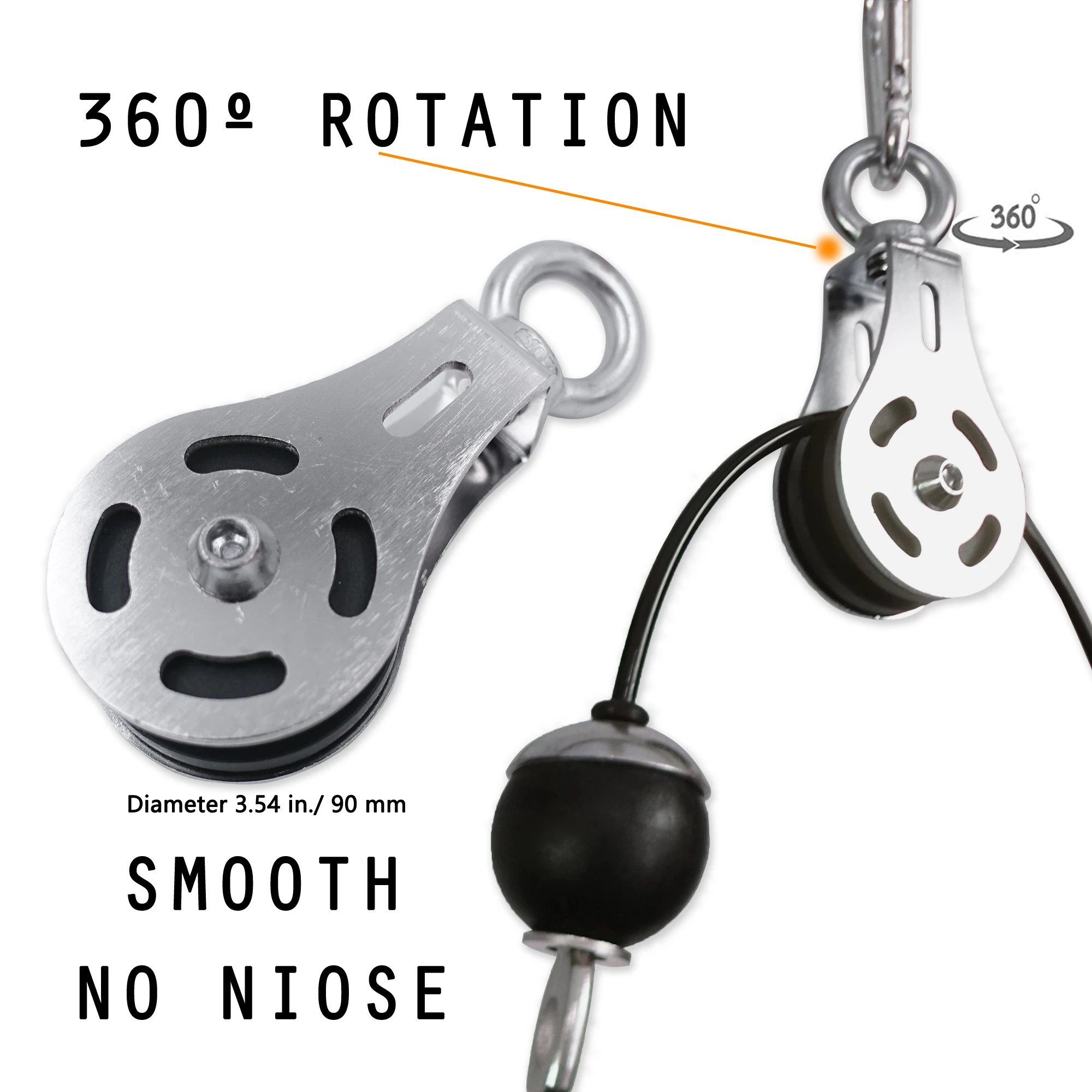 Ролик DIY Кабель Машина Системы с многофункциональная ручка тренажер для