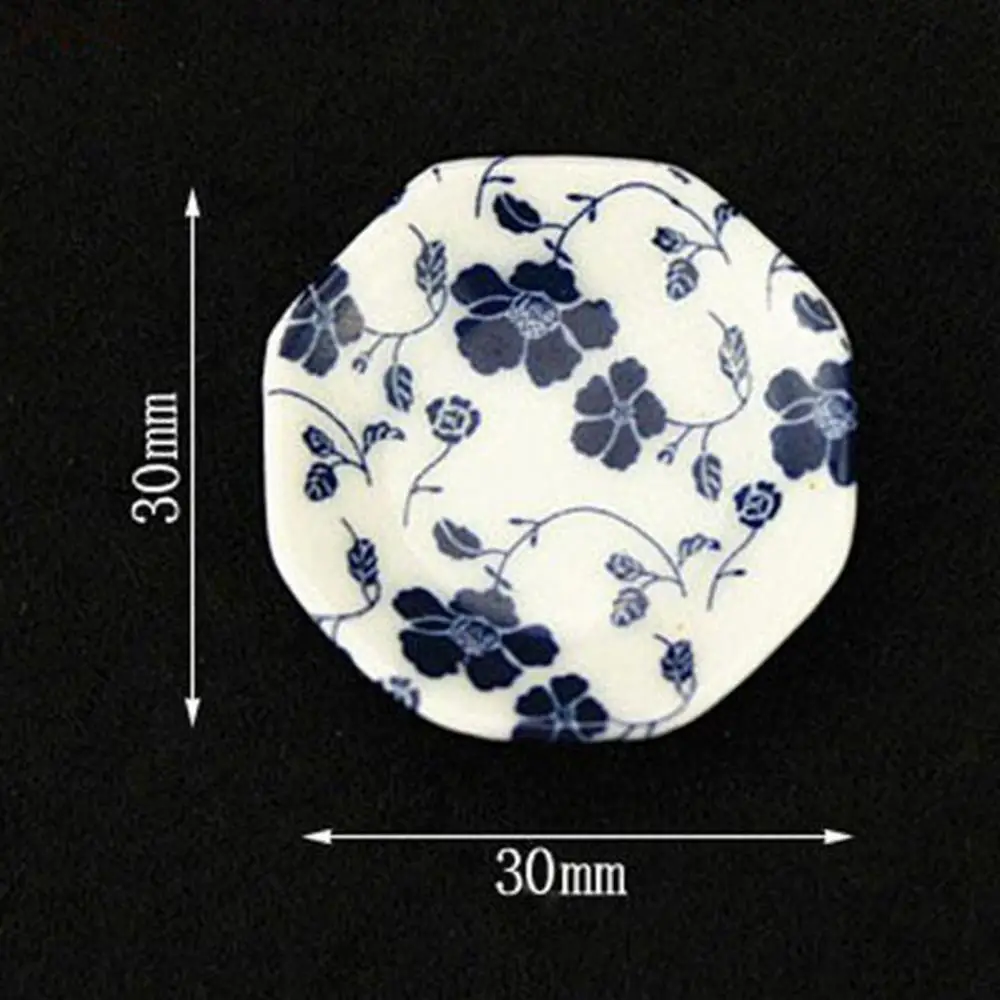 

7Pcs 1/12 Dollhouse Miniature Furniture Blue Vine Ceramic Vase Home Ornaments Home Furniture Decor Toys