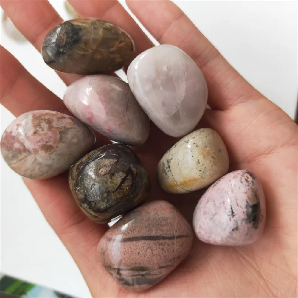 Натуральный розовый камень Кристальный кварц разбитый гравий прозрачный для