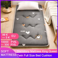 washed cotton mattress breathable padded foldable tatami bedroom furniture mat twin queen size mattress full size bed cushion