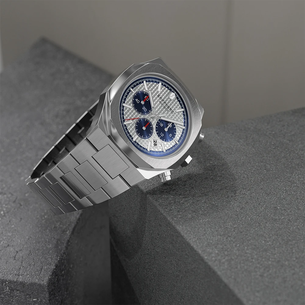 Mens Luxury Watch SAPPHERO Quartz Movement 100M Waterproof Stainless Steel Multifunction Chronograph Premium Sport Male Gift enlarge