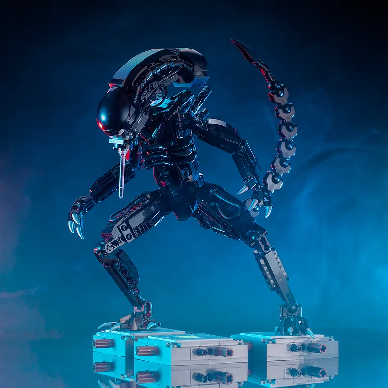 MOC-27578 серия из фильмов инопланетяне против хищника меховая модель строительные