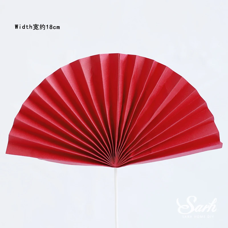 2pc folding fan B Долговечность, топпер для торта с надписью «Grandpa», украшение для дня рождения, китайский Fuzi, благословение, принадлежности для выпечки, десерт, подарки для любви - Цвет: 2pc folding fan B