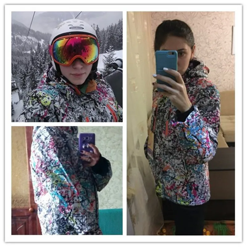 SAENSHING, зимняя Лыжная куртка, женская, водонепроницаемая, ветрозащитная, сноуборд, пальто, для снега, женская, теплая, для улицы, для горного катания, костюм для девочек