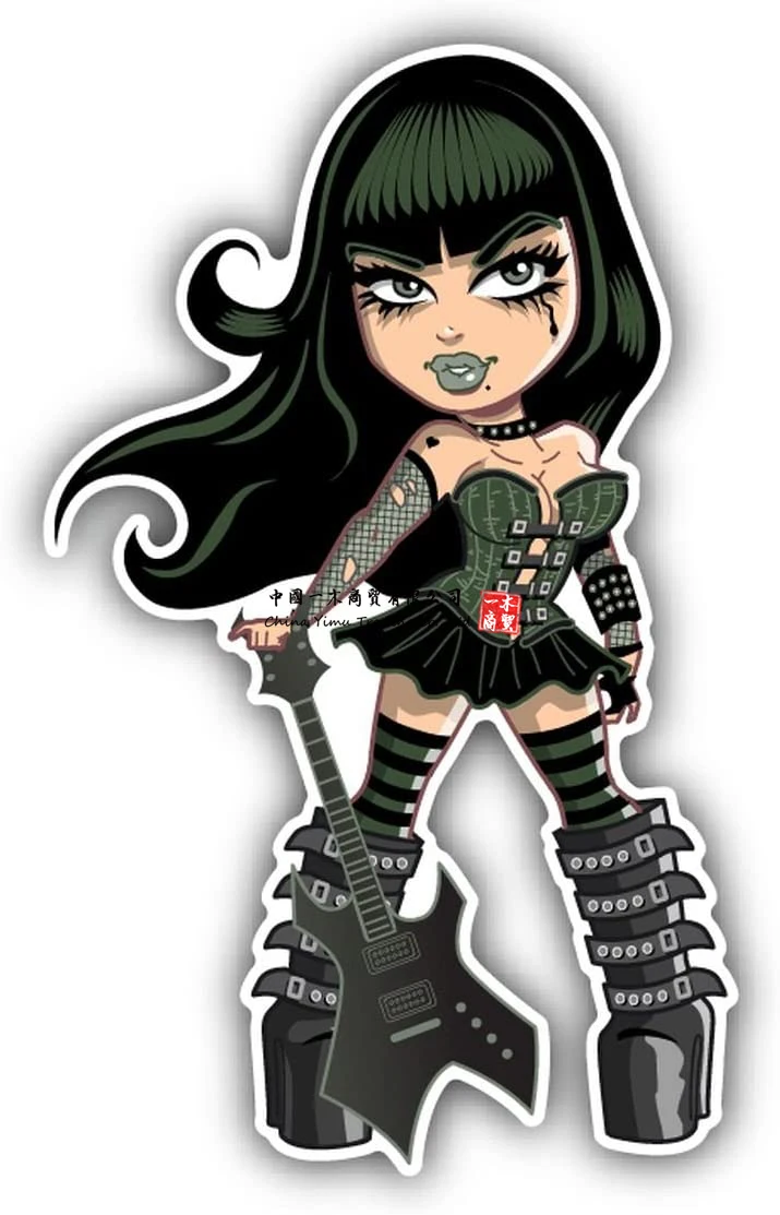 

Сексуальная жесткая виниловая наклейка Goth Girl для бампера