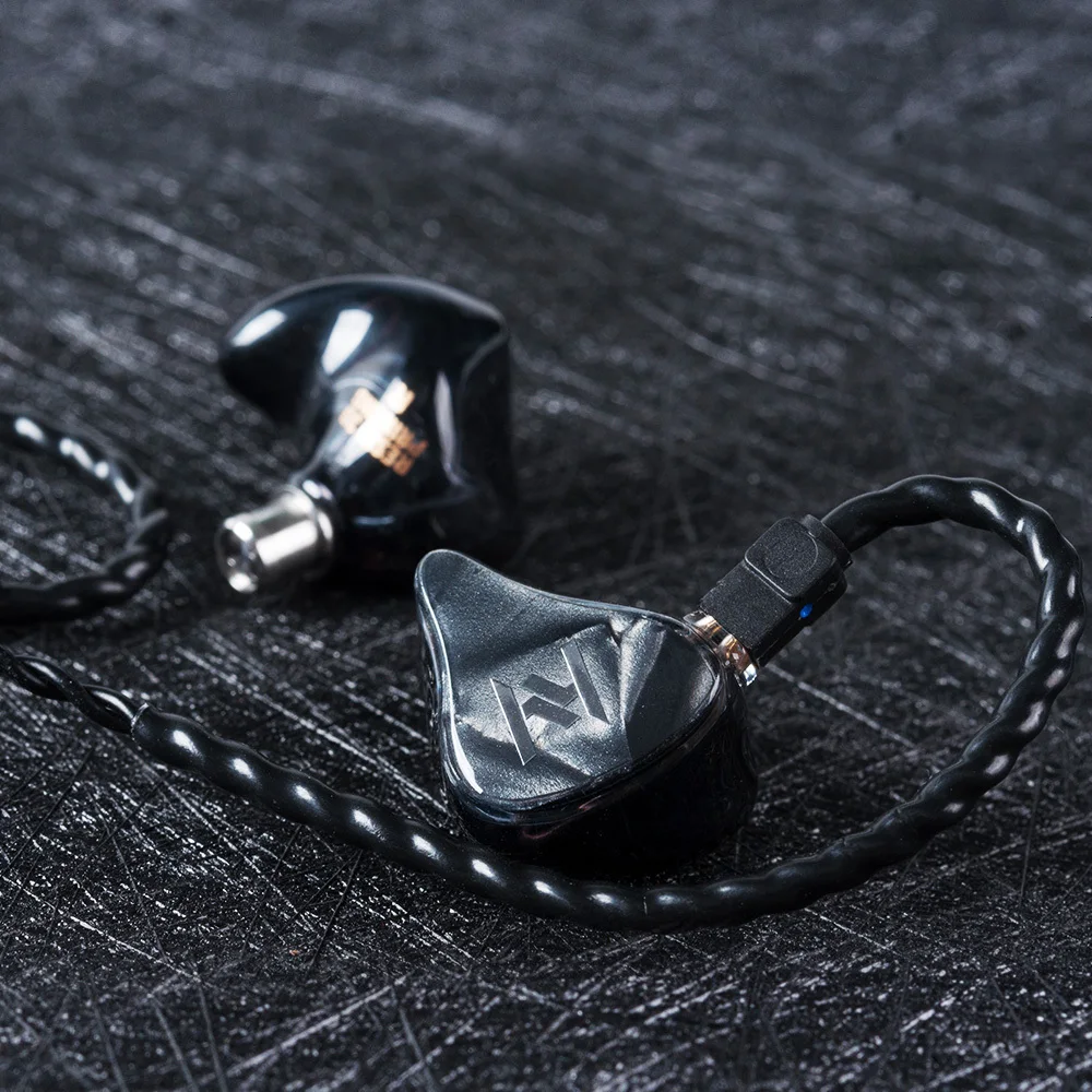 Yinyoo ASH 1BA+ 1DD наушники вкладыши HIFI бас наушники DJ металлические наушники гарнитура с 2PIN съемный кабель синий цвет
