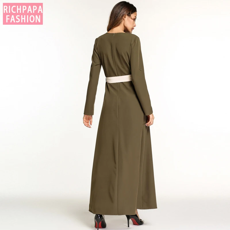 Женское мусульманское платье абайя в арабском стиле Дубай Hijab турецкие платья