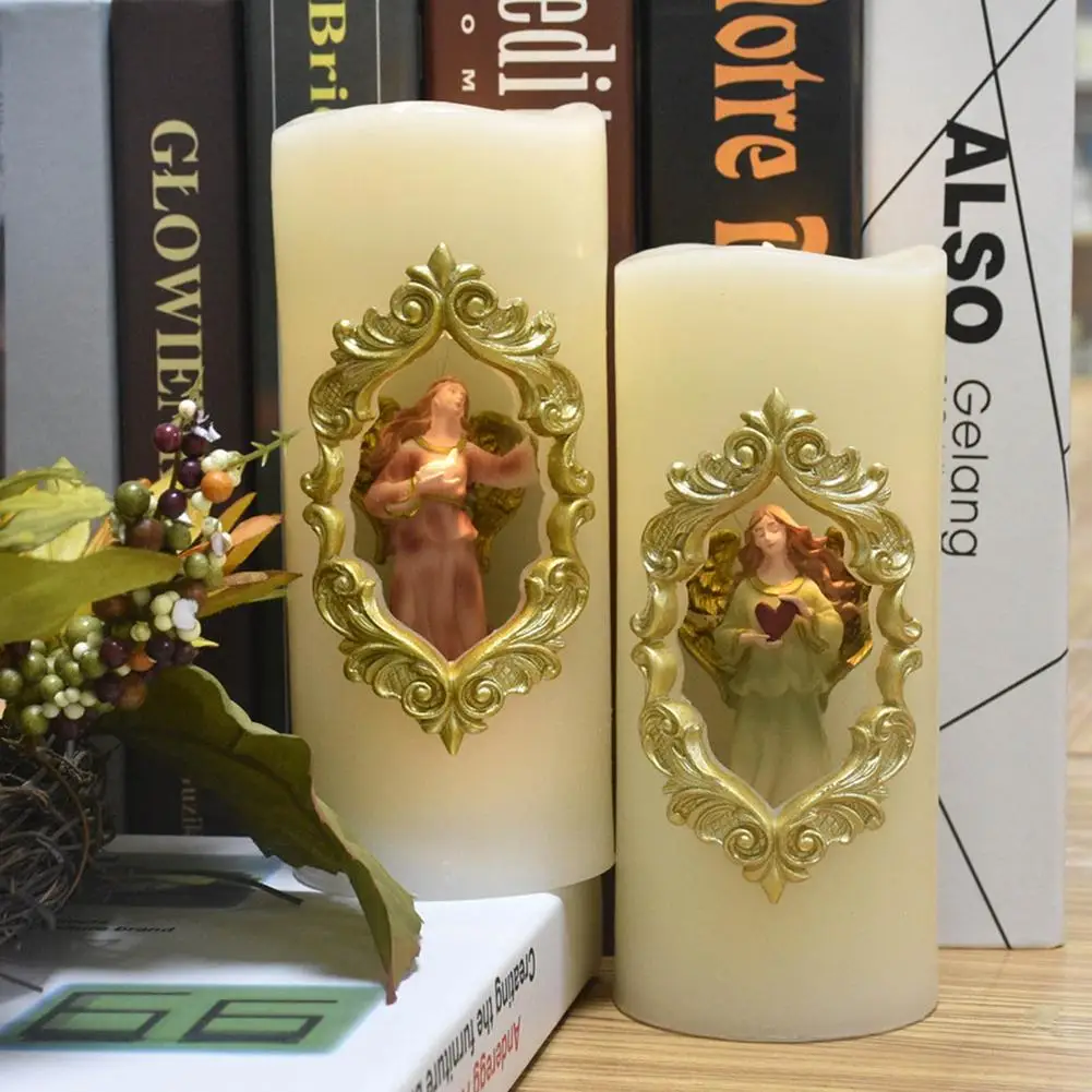 Электронная свеча Ночной светильник Свеча на батарейках воск для рождества