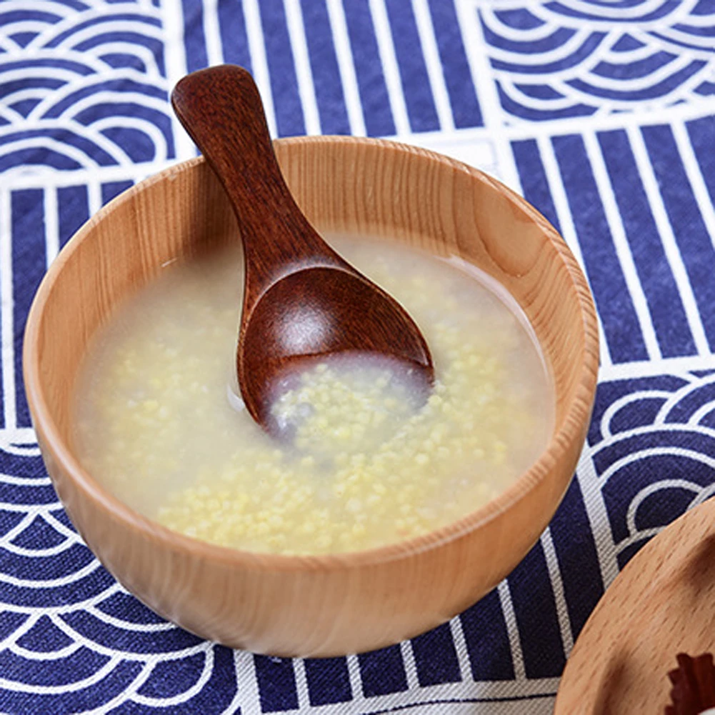 10 шт. деревянная ложка для приправ посуда кофе чая маленькая мини-ложка соли