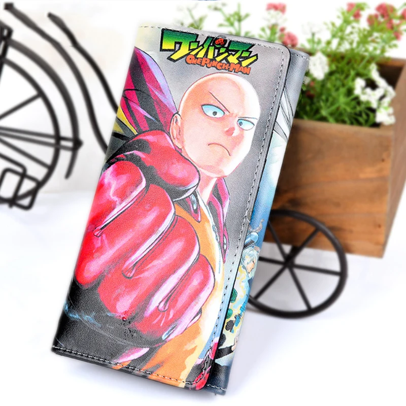 High Quality Cartoon Anime Cosplay One Punch Man Wallet Card Holder Zipper Purse Dollar Price 3 Styles | Багаж и сумки