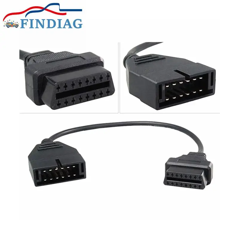 OBD/OBD2 Auto диагностический Соединительный адаптер для 12-контактного разъема GM к