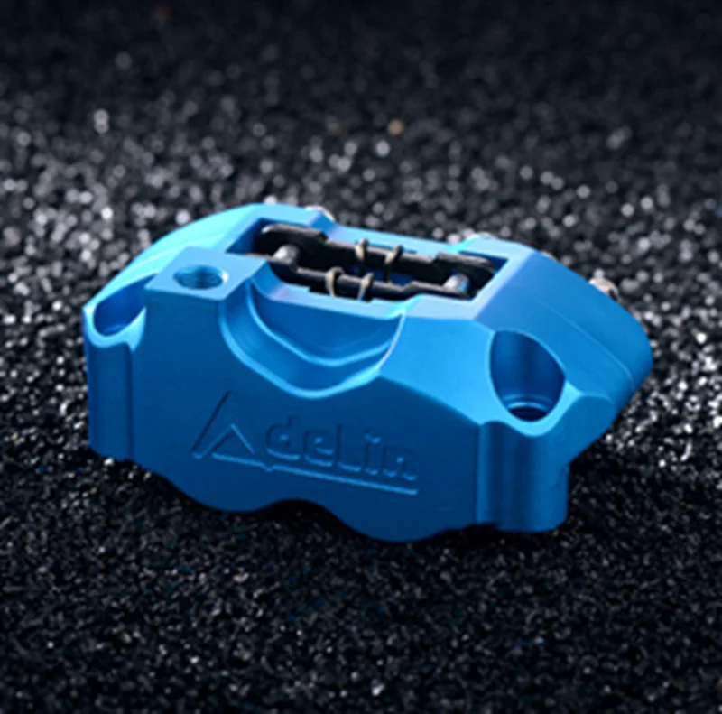 Blue Adilin ADL-1 мотоцикл 4 поршневой тормозной суппорт, насос 82 мм монтаж 200 220 для WISP RSZ черепаший король малого излучения - Цвет: Blue