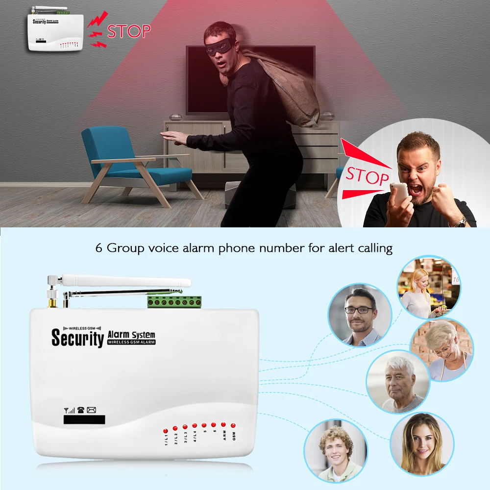 Система сигнализации ALARMEST для дома беспроводная система охранной с поддержкой IOS