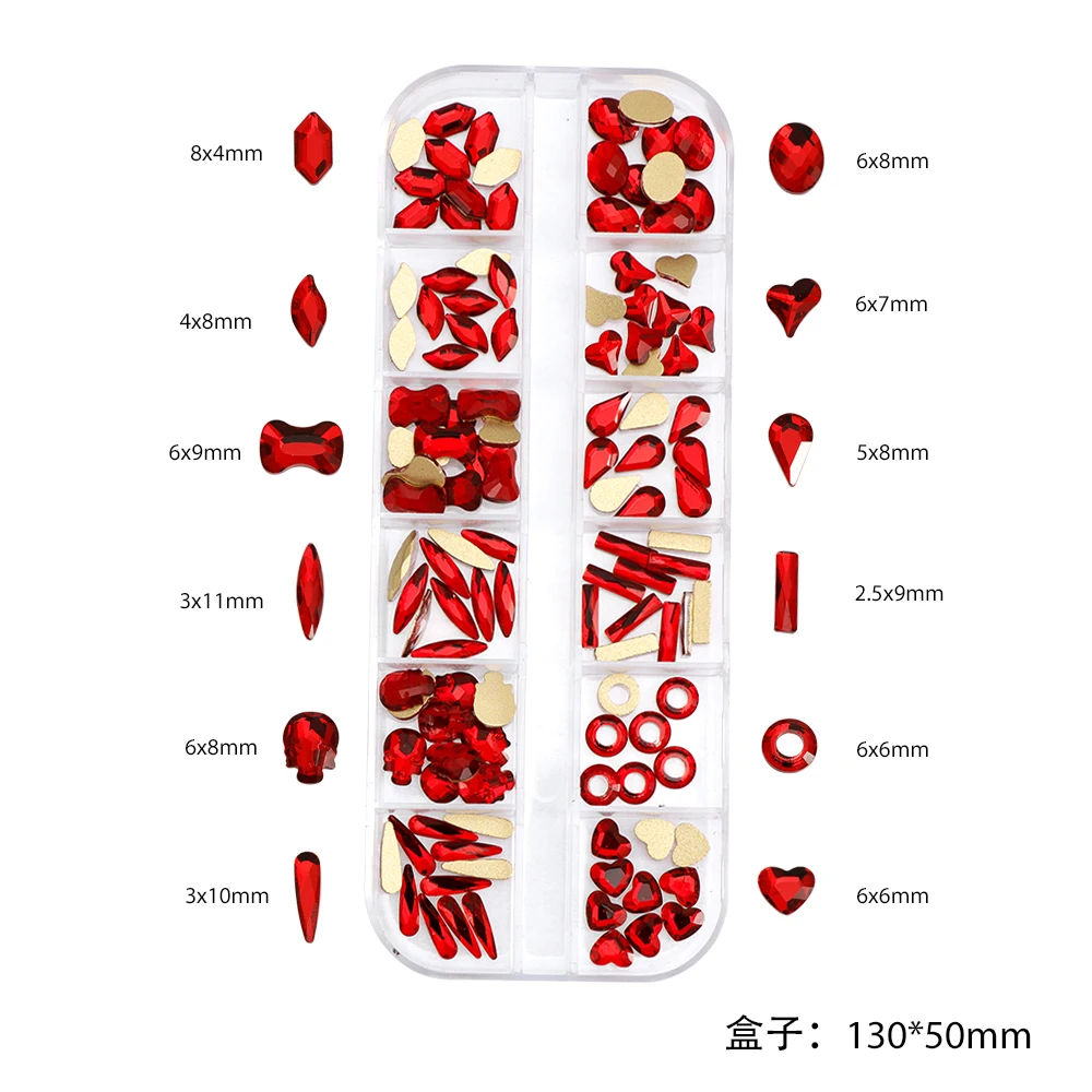 

3D Designer Nail Charms Tips Decoration Glitter Stone Nail Art Rhinestones Crystal Manicure Accessories