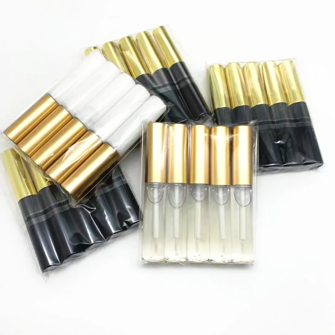 

10 Piece Golden Bottle Cap False Eyelash Glue Private Label Long Lasting Remover For Eyelashes Waterproof Glue Strip Lashes