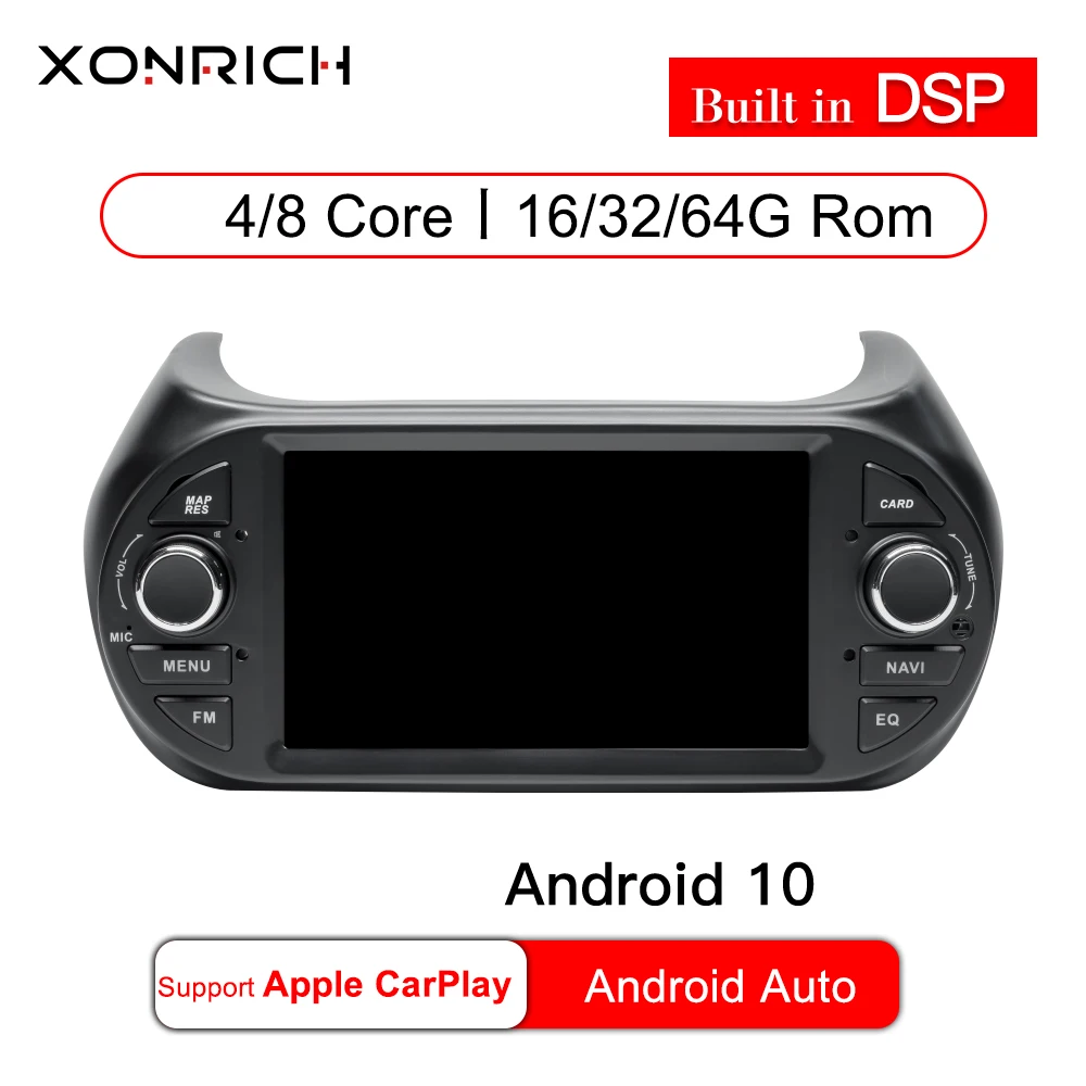 IPS DSP Авторадио Android 10 автомобильное радио мультимедиа плейерgps DVD для FIAT Fiorino Qubo