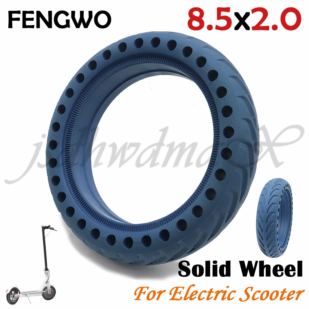 

FENGWO 8.5 inch Bee Hive Holes Blue Solid Tire solid Tire For Electric Scooter Motorcycle ATV Moped 8.5X2.0 xiaomi mijia pro