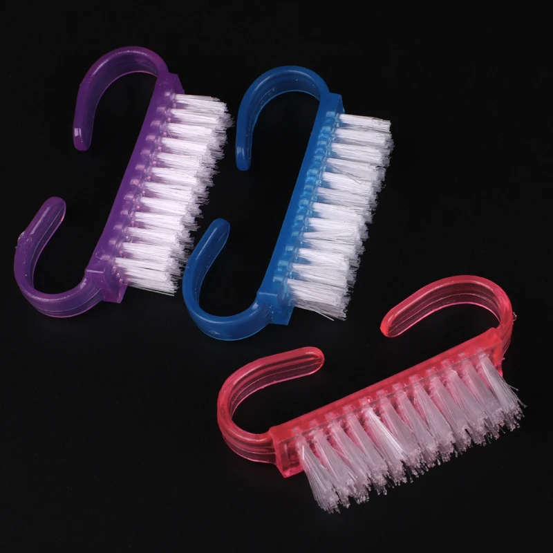Щетка пластиковая для маникюра и педикюра 10 Инструменты ногтевого салона |