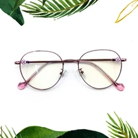 fashion retro glasses metal frame polygon full frame anti blu light ultralight reading glasses modern1 0 1 5 2 0 2 5