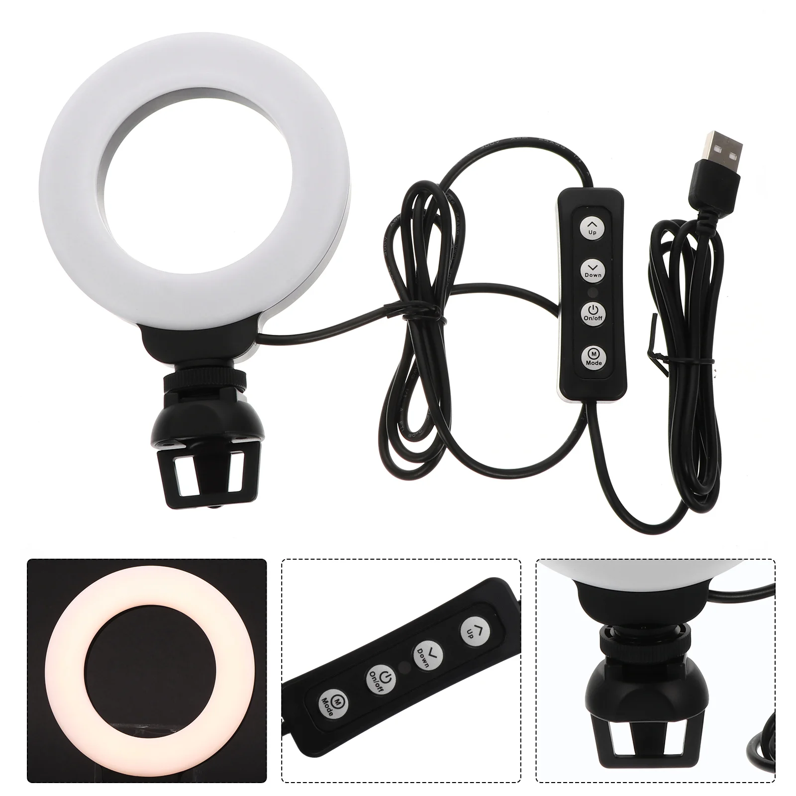 

4 Inch LED Video Light for Conference Remote Working Live Streaming Makeup