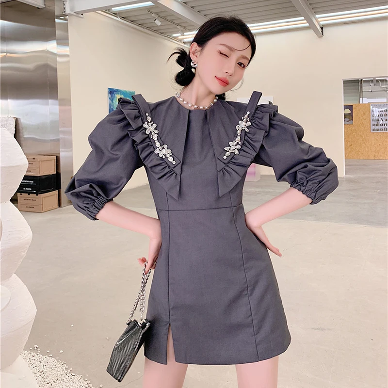 

Profile With Waist Slits Female Skirt Spring Summer High Quality New Fashion Casual Ladies Hand-Made Triangle Women Dress L3