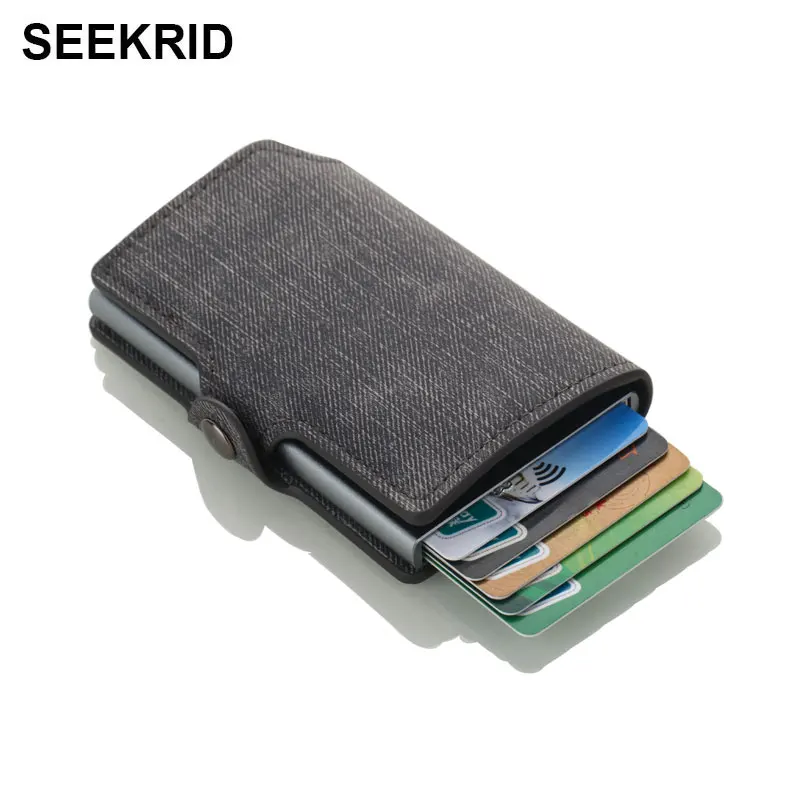 Ковбойский держатель для кредитных карт SEEKRID с RFID блокировкой винтажный