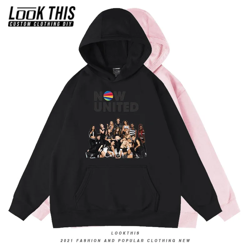 

NOW UNITED Spring Kids Oversized Hoodies Top Boys Girls Clothes Hoody Children Pullover Tops Hot Sale Kids Sweatshirt Hoodies