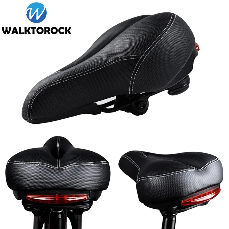 Велосипедное седло с хвостовым светом утолщаются расширенные MTB велосипедные