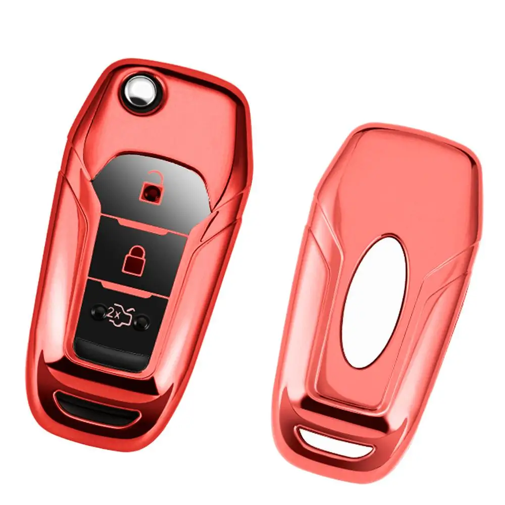 Soft TPU Case Car Key Cover For Ford Fusion Fiesta Escort Mondeo Everest Ranger Accessories Keychain Cap Holder | Украшения и