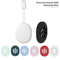non slip soft silicone case for chromecast 2020 streaming stick remote shockproof protective cover shell voice remote control