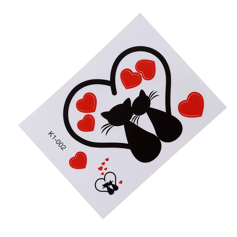 DIY Creative Black Cat Love Cartoon Removable Switch Stickers Decal Socket Paste PVC Wall Sticker Home Decor | Дом и сад