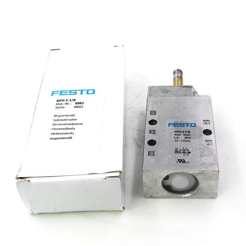 FESTO Tiger Classic 5/2 Way MFH-5-1/8 9982 моностабильный литой алюминиевый электромагнитный