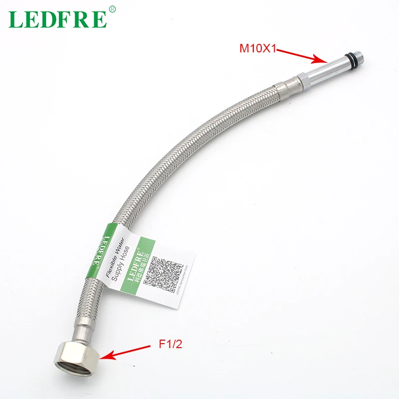 Кухонный Смеситель LEDFRE F1/2 * M10x1 гибкий кран из нержавеющей стали с оплеткой труба