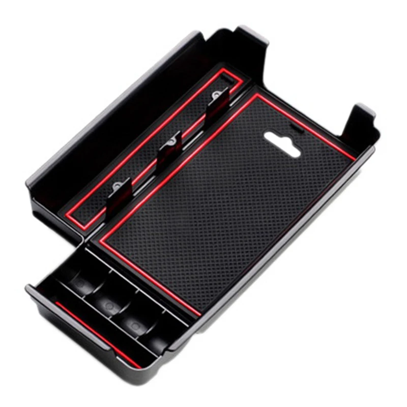 

Car Center Console Organizer Storage Box Interior Accessories Interior Armrest Storage Box For- A4L A5 2017-2019