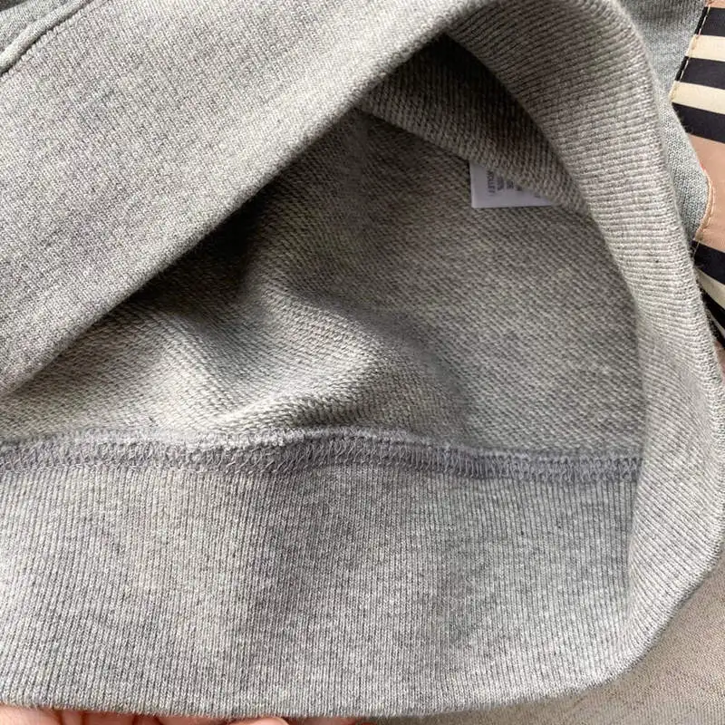 

Teenage Boys Sweatshirt Tops Spring Autumn Long Sleeves Clothing Kids Striped Grey Top For Girl Children's Black Clothes