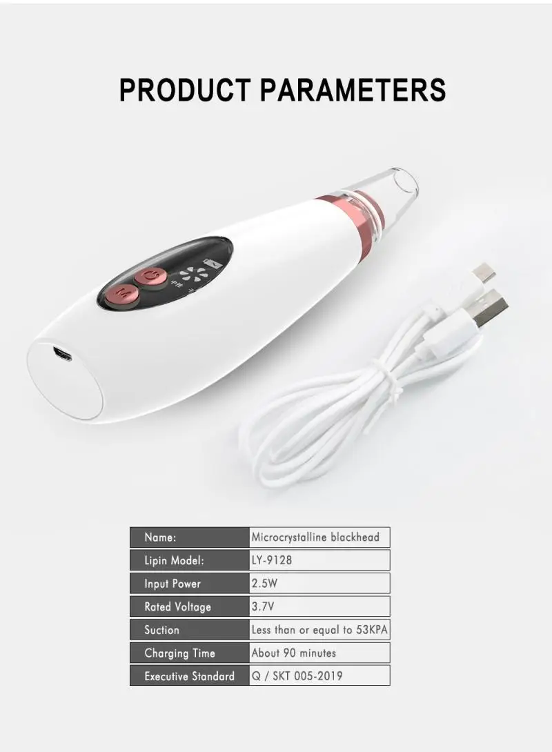 6 в 1 Вакуумный экстрактор акне уход за лицом Чистка Пор инструмент для удаления
