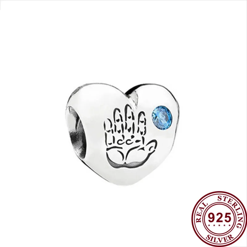 

100% 925 Sterling Silver Bead Shining Palm Love Beads Fit Pandora Bracelet For Women Diy Jewelry