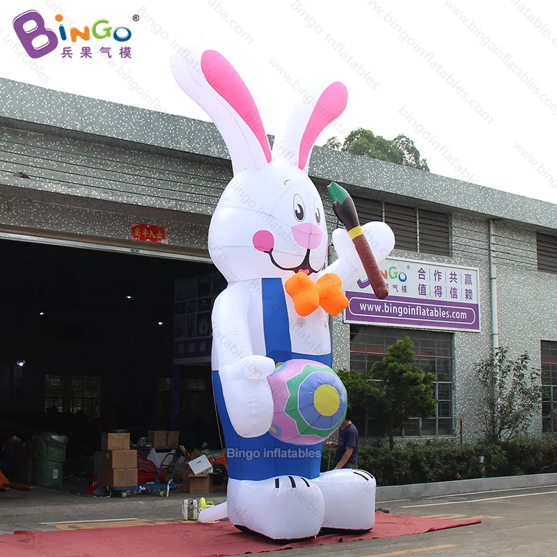 Lovely 6 meters high inflatable rabbit with writing brush for event decoration / cartoon balloon toys | Игрушки и хобби