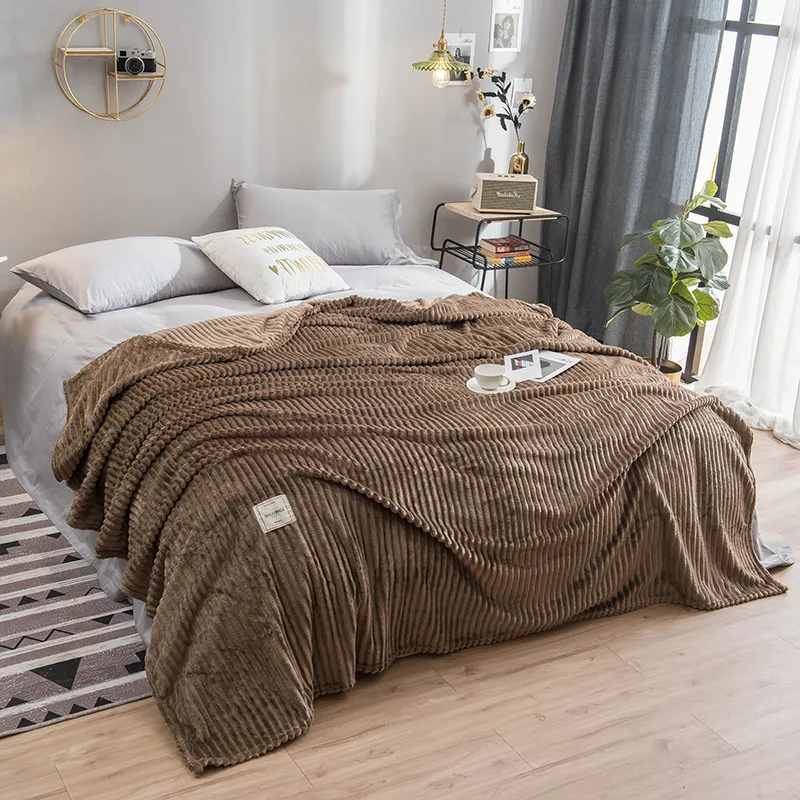 

Коралловое Флисовое одеяло для дивана, пушистое утяжеленное мягкое одеяло для кровати, зимнее одеяло для офиса, детей, путешествий