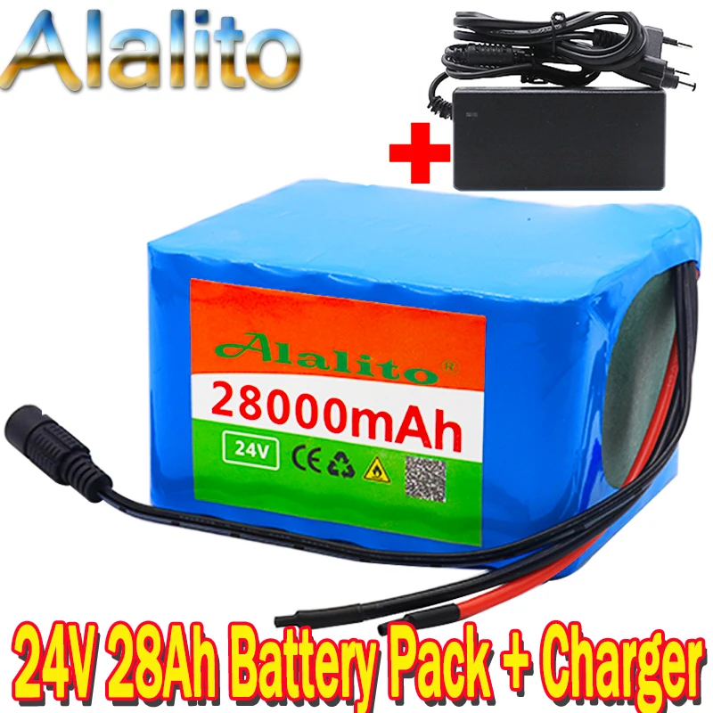 24V 28Ah 6S5P 18650 литий ионный аккумулятор Пакет 25 2 28000 мАч Электрический велосипед