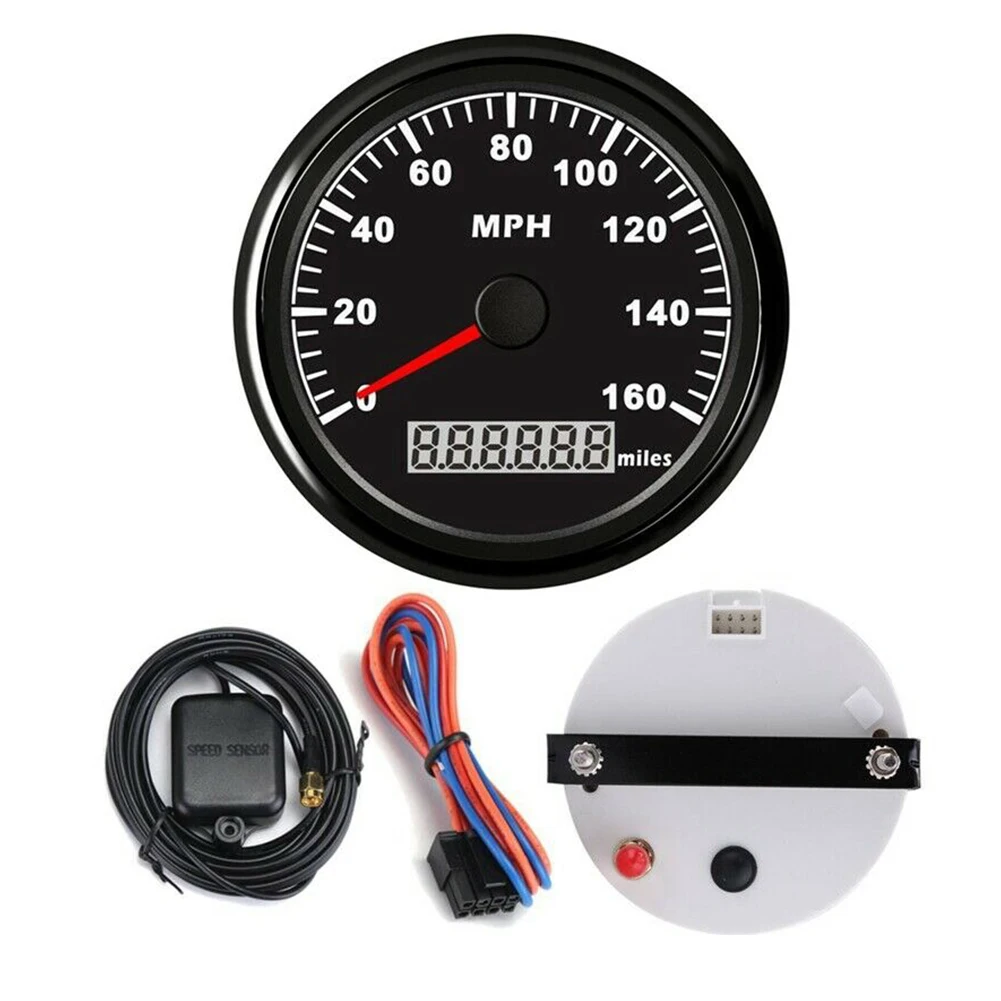 0-160MPH Motorcycles Stainless Steel Car Digital Gauges Speed Measurement Round GPS Speedometer Durable Waterproof Accessories | Автомобили