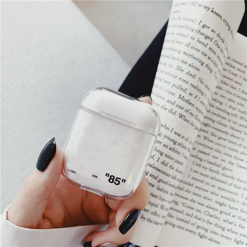 Классный чехол для Apple AirPods, чехол, беспроводной, Bluretooth, наушники, PC, прозрачный, fundas, чехол для Airpods 1, 2, чехол, сумка, зарядная коробка - Цвет: D11