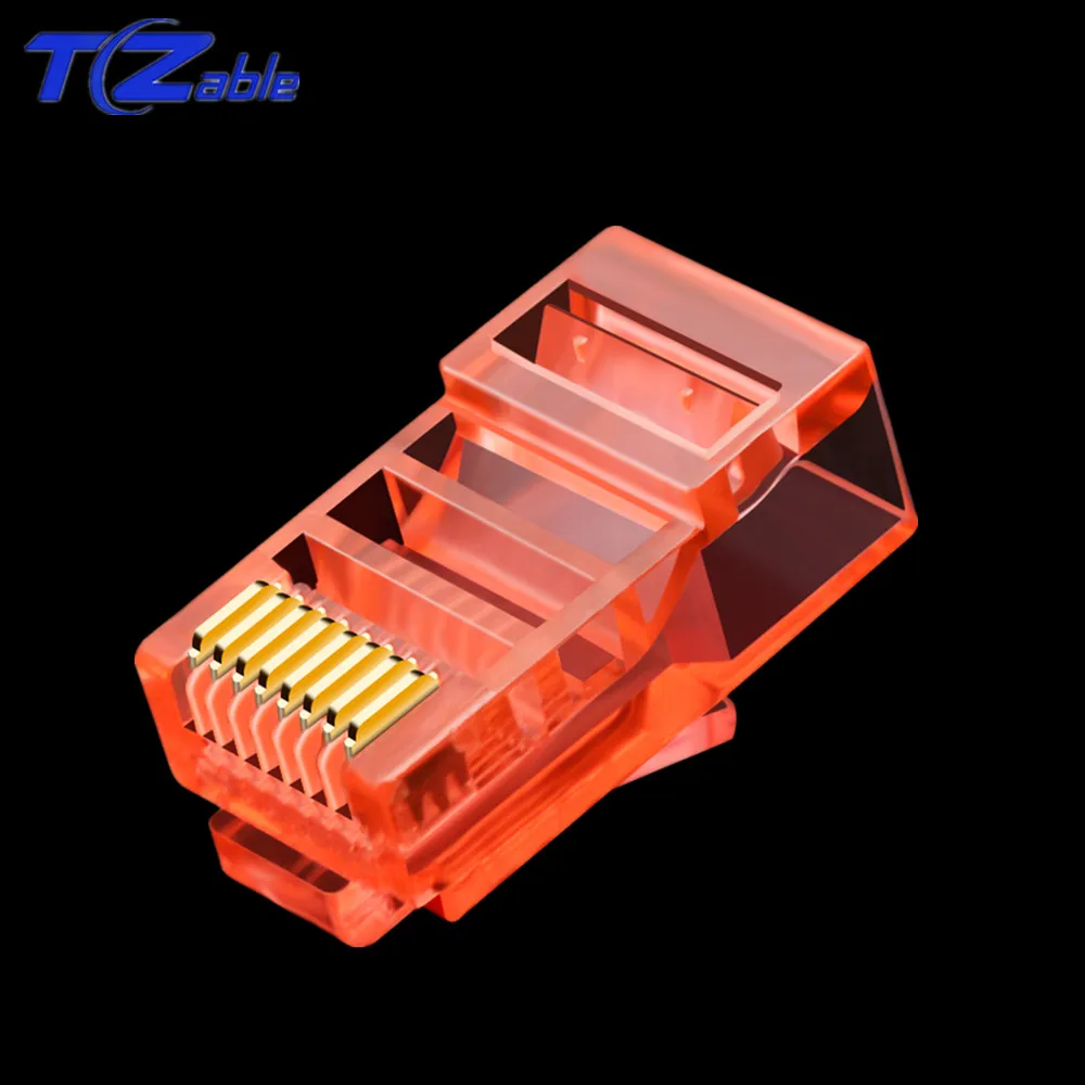 Цветной компьютерный сетевой кабель с коннектором RJ45 8p8c RJ 45 Ethernet Lan переходник