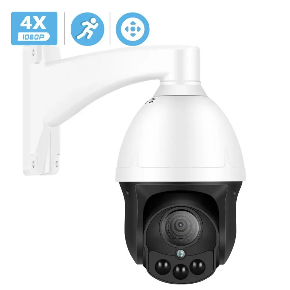 Besder 4X автоматическая зум ip-камера PTZ наружная Водонепроницаемая XMEye скоростная купольная камера видеонаблюдения 2MP SONY IMX323 камера наблюдения PTZ 1080P