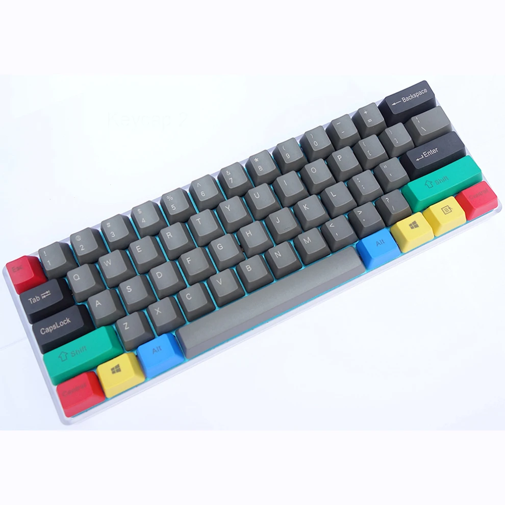 Механическая клавиатура GH60 пластиковый корпус полная сборка со светодиодной