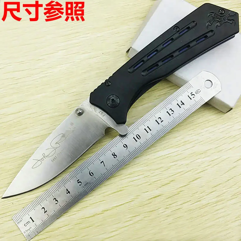 Складной нож для кемпинга высокопрочный Карманный резец с плоским лезвием и