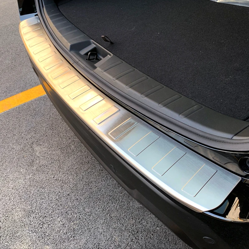 Внешний задний загрузки бампер плиты протектор литья отделка 1 шт.