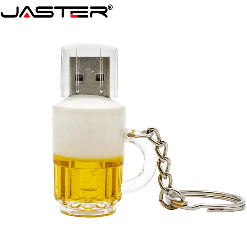 JASTER специальная модель пивной кружки usb флэш-накопитель пивной стеклянный флеш-накопитель 8 ГБ 16 ГБ 32 ГБ флэш-накопитель usb 2,0 - изображение