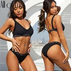 Женский комплект с бюстгальтером, сексуальное нижнее белье, женские топы + трусики, модный бюстгальтер, базовый эластичный бесшовный укороченный топ на бретелях, костюм Finetoo Lingerie